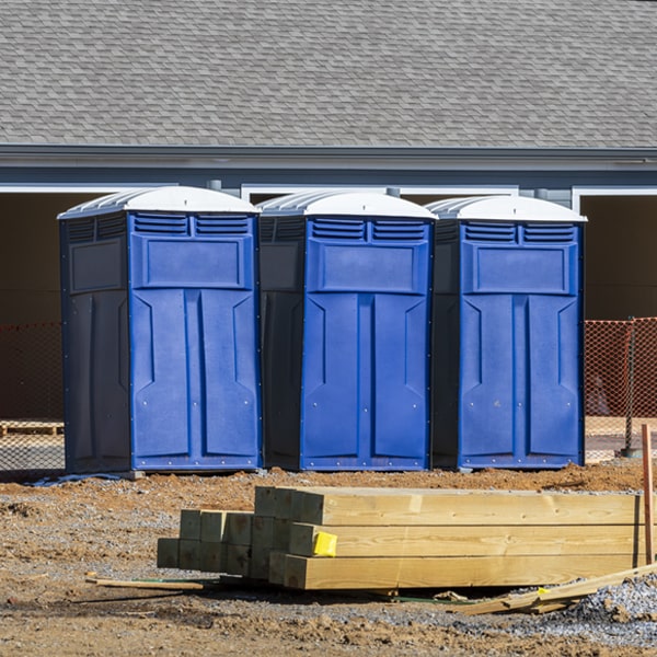 are there any restrictions on where i can place the porta potties during my rental period in Brecknock Pennsylvania